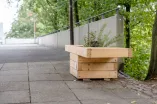 Holzblumenkasten