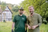 Marco Mendrina and Denis Drabinski of Team Campusgrün in the Botanical Garden