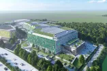 futuristischer campus von oben