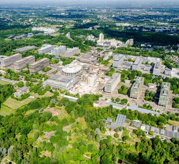 Luftbild vom Campus der RUB